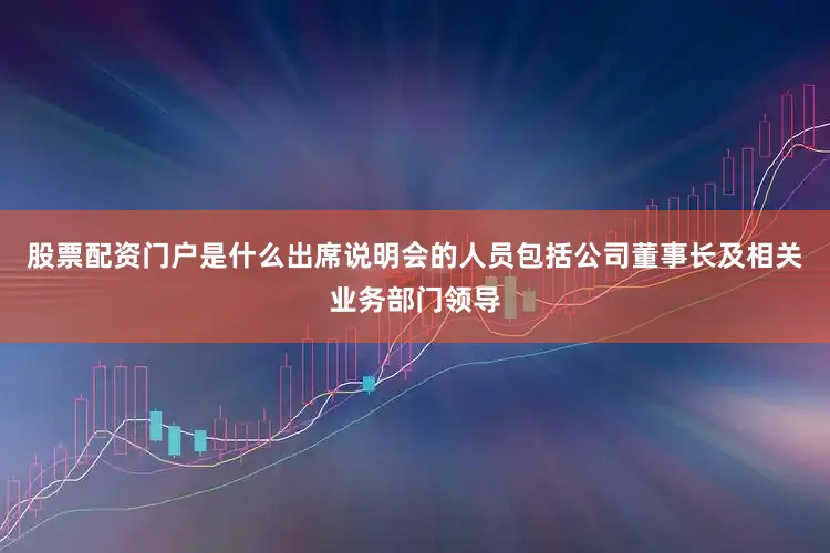 股票配资门户是什么出席说明会的人员包括公司董事长及相关业务部门领导